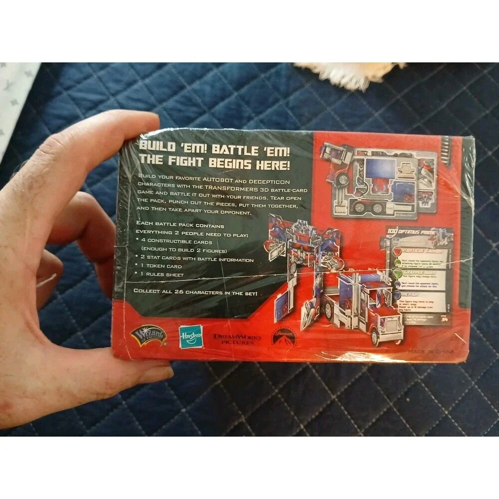 Transformers 3D Battle Set 1 Card Game Booster Box NEW SEALED
